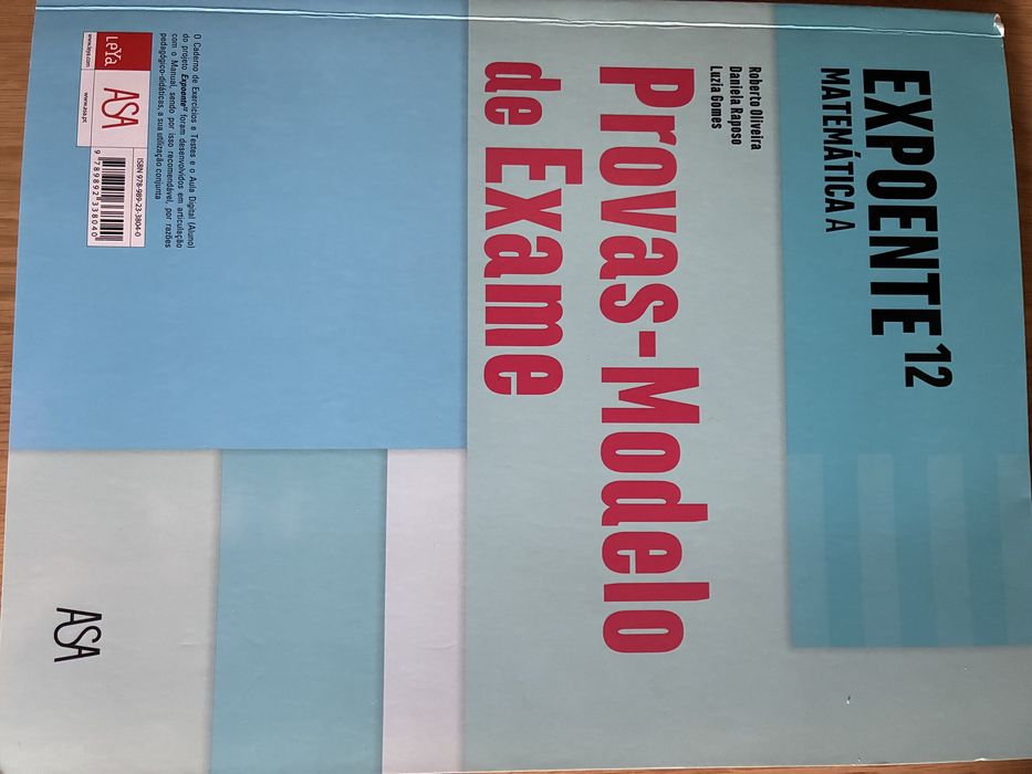 Livro Expoente 11 e 12 Matemática A de Exercícios de Exame novos