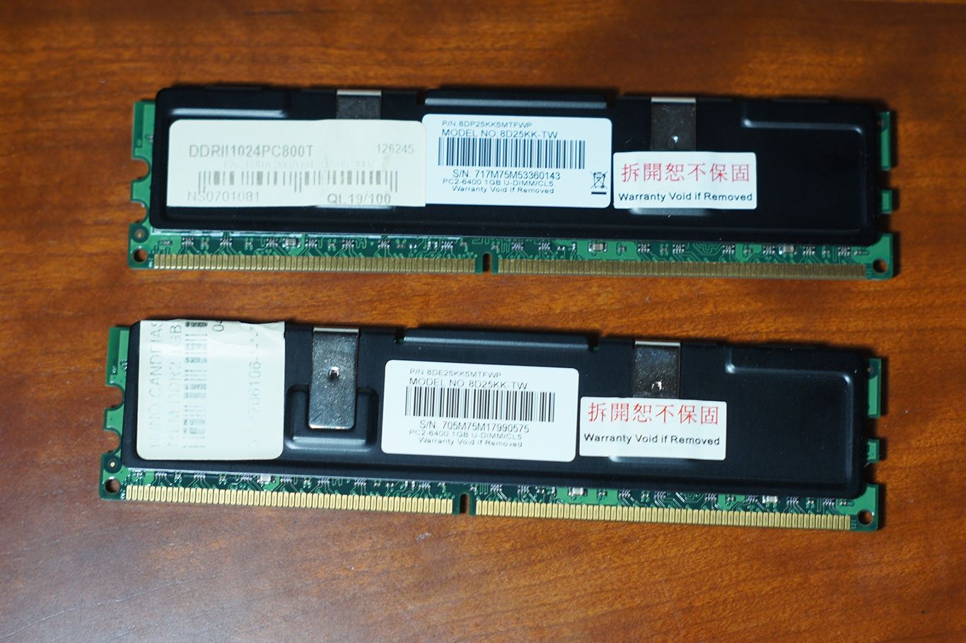 2GB DDR2 Memórias PC vintage