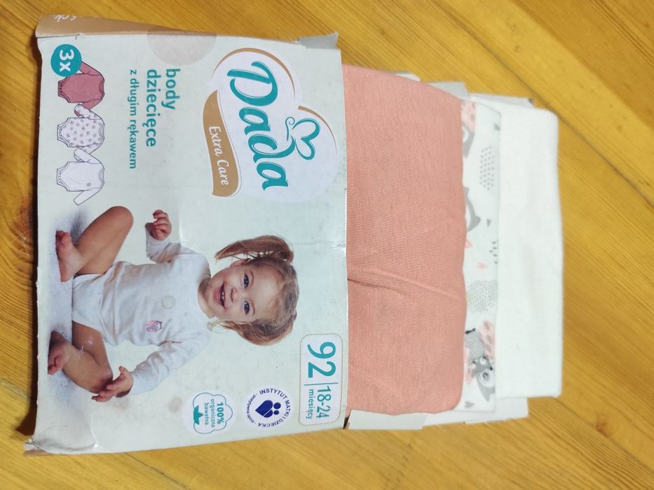 Trzypak body w długi rękaw