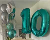 Цифра з фольги «10» надувна ( гелій) на День народження