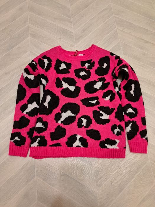 Леопардовий гарний яскравий светр XS-S