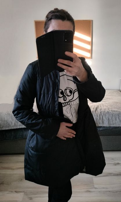 Kurtka damska rozmiar S płaszczyk rozkloszowanay