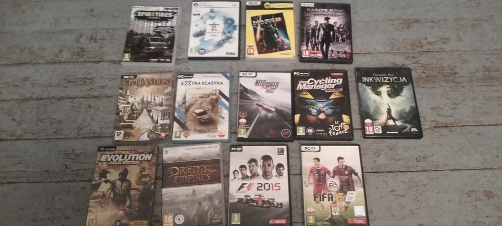 Gry na PC jedna sztuka 5  zł