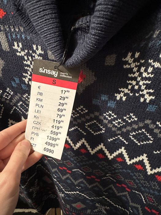 Męski sweter z golfem