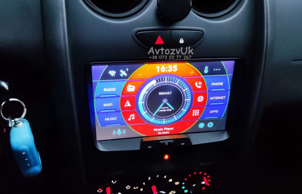 Магнитола RENAULT Duster Sandero Captur DACIA Logan CarPlay Android 14