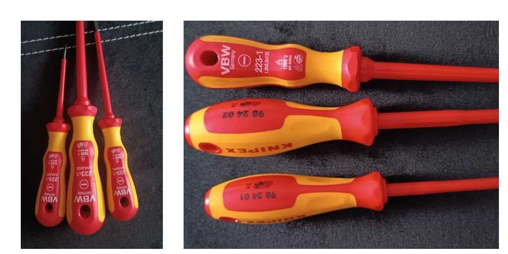 nowe śrubokręty KNIPEX,vbw - 6 sztuk