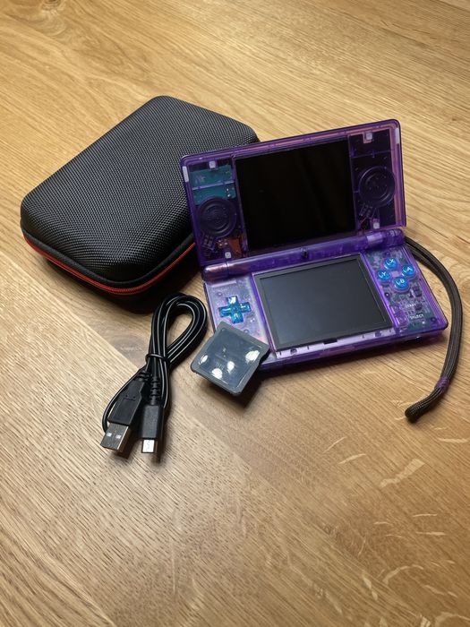 Nintendo ds lite przezroczysty fioletowy
