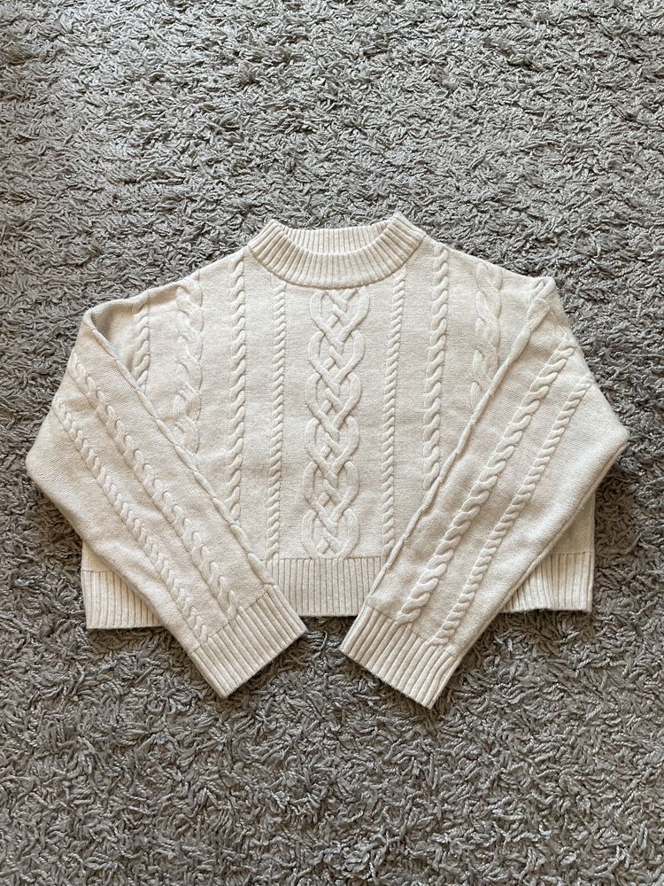 beżowy damski sweter