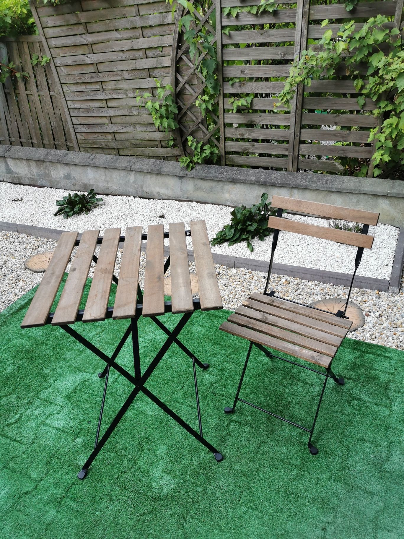 Stolik oraz krzesło ogrodowe balkonowe TÄRNÖ ikea