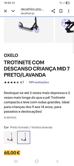 Trotinete Oxelo MID7