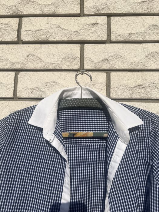 Bawełniana koszula z długim rękawem w kratkę rozm. S Zara Basic