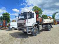 Wywrotka Mercedes Axor 4x4 kiper z HDS palfinger pk9501 actros 6x6 daf