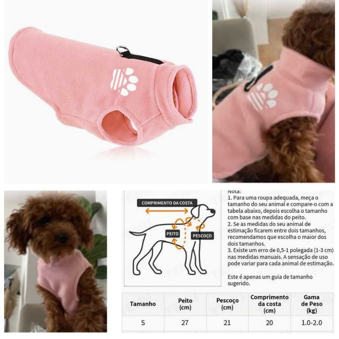 Roupa para Cão Microfibra S Pequeno