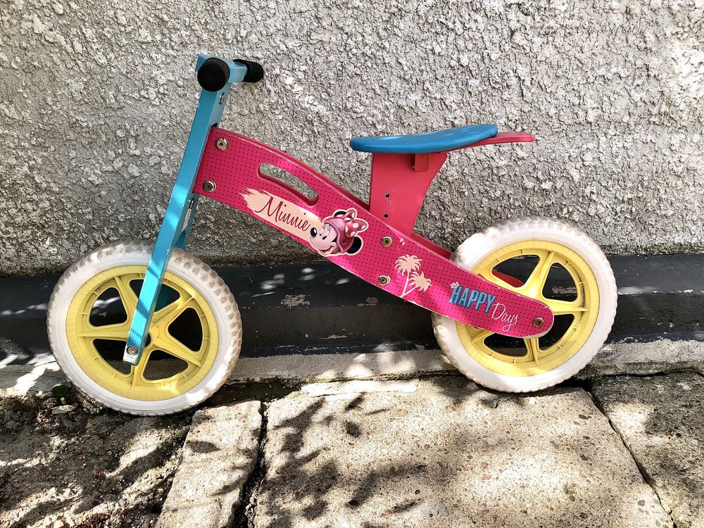 Disney Myszka Minnie rowerek dziecięcy biegowy ładny lekki