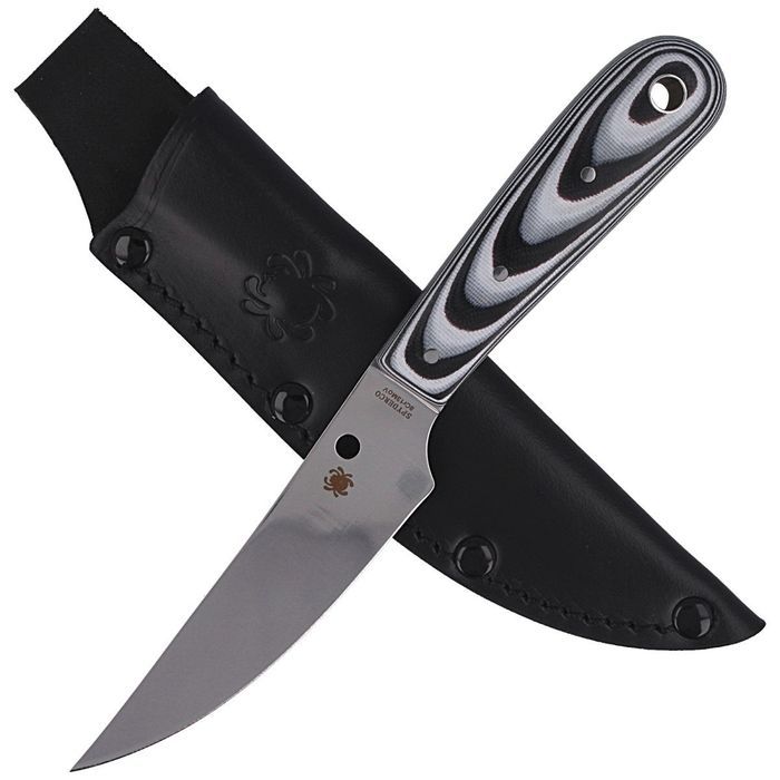 Nóż Spyderco Bow River Black/Gray G10, Satin 8Cr13MoV by Phil Wilson (