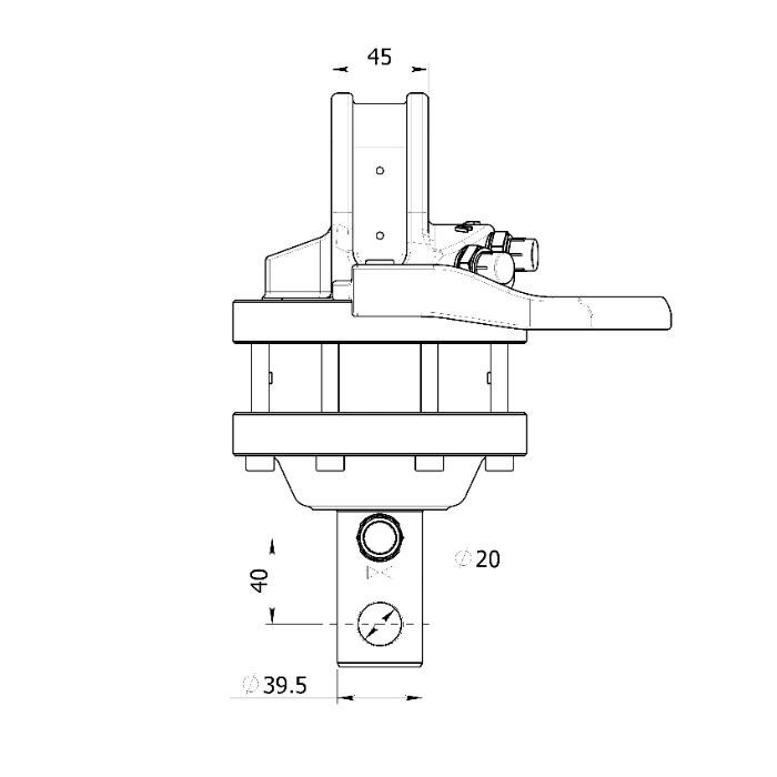 Rotator / Rotator hydrauliczny / obrotnica / ładowacz / trol / cyklop