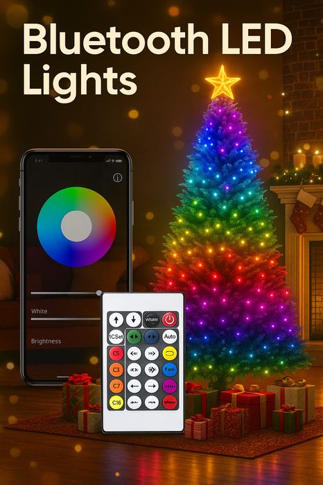 Inteligentne oświetlenie na choinkę LED 20m IP65 Lampki choinkowe