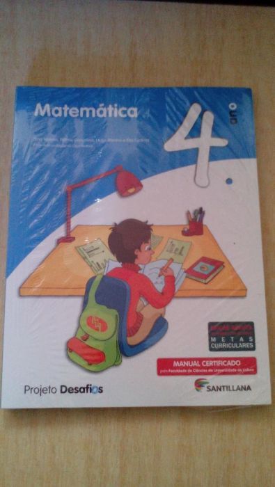 Manual Escolar 4º Ano - Desafios Matemática 4.ºano - NUNCA USADO