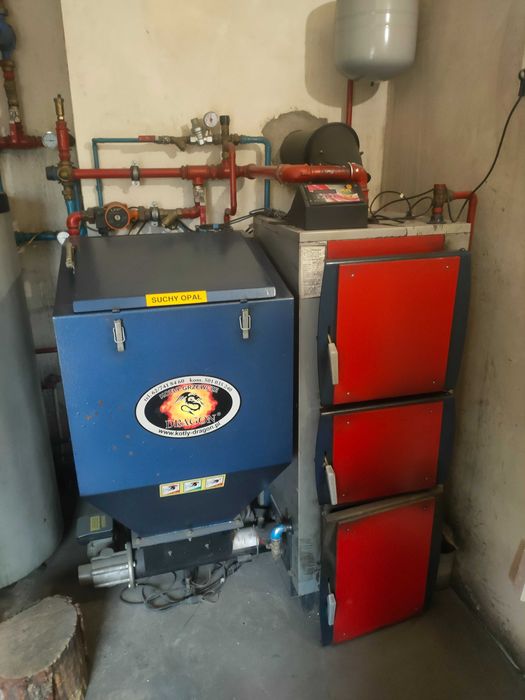 Piec Kocioł na Drewno i Ekogroszek DRAGON DUO 19kw