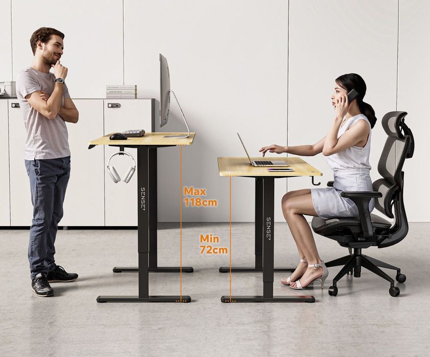 Компютерний стіл з електрорегулюванням висоти Sense7 Nojo LIGHT 120x60