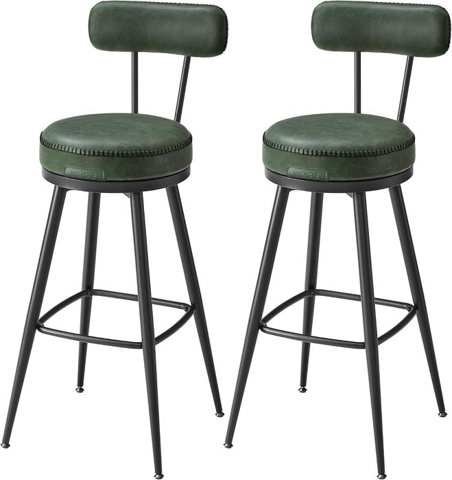 Hokery barowe stołki krzesła zestaw dwie sztuki Loft vintage obrotowe