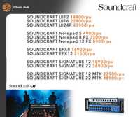 НОВІ SOUNDCRAFT UI 12 16 24 R Signature 22 MTK Notepad 5 8 FX 10