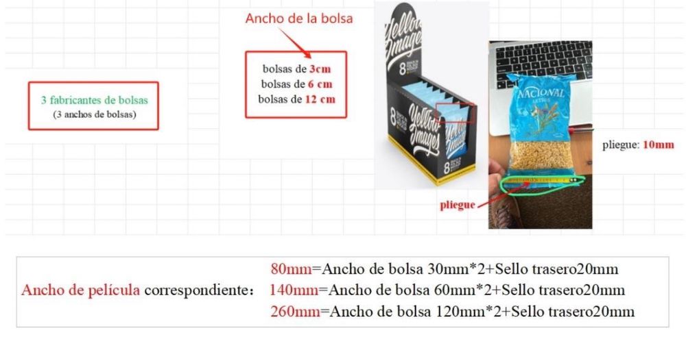 Máquina de Embalagem Vertical Automática Nova