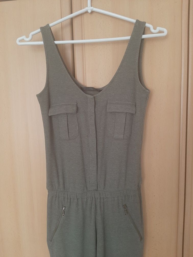 Zara Kombinezon sweterkowy khaki r..M