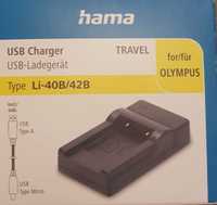 Hama ładowarka USB "Podróże" dla Olympus LI-40B/42B
