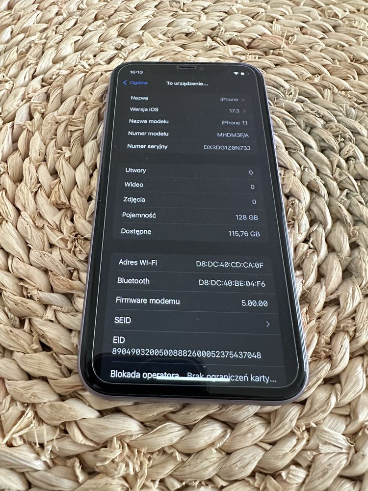 iPhone 11 128gb Purple Jak Nowy Bateria 100%