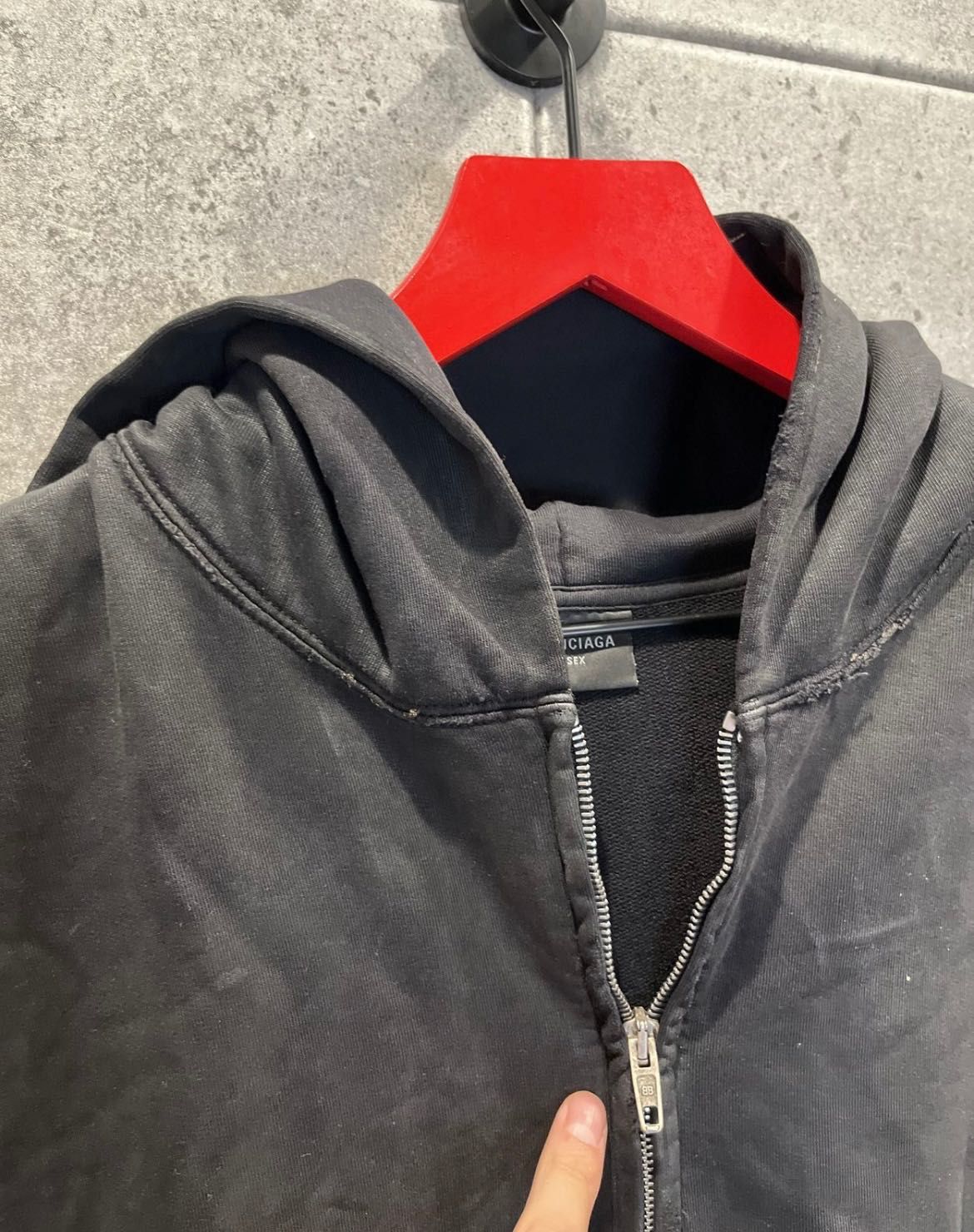 Balenciaga hoodie zip up S unisex