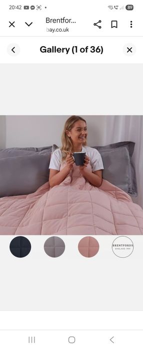 Kołderka obiążeniowa 200 x 150 na stres Adhd,bezsenność 9,4 kg jasny r