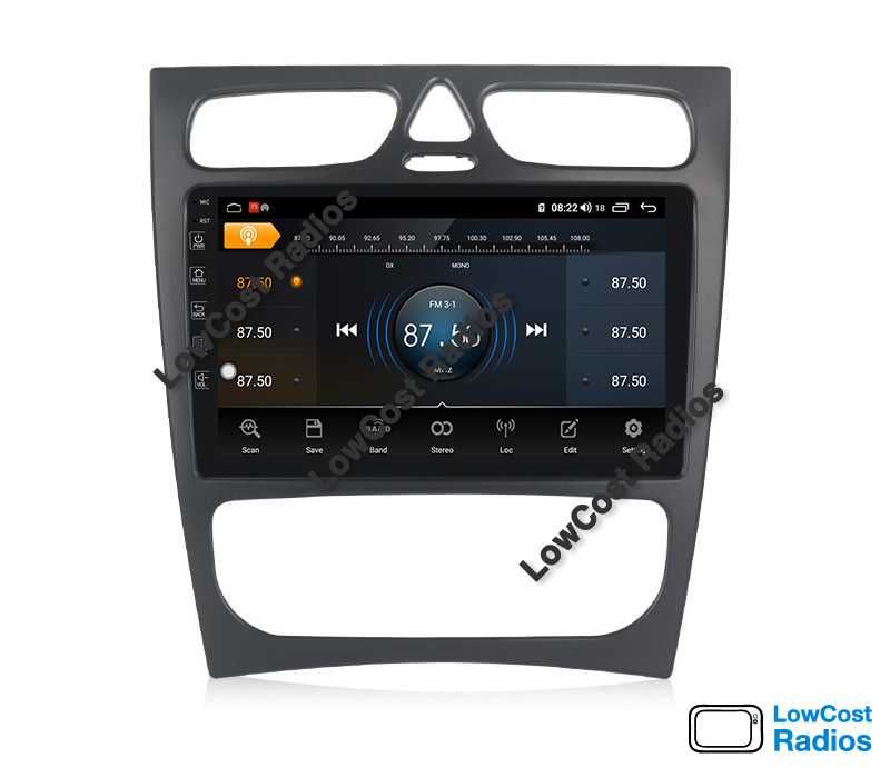 2024 (ANDROID) Auto Rádio GPS Mercedes Benz Class C - W203, W209, Vito