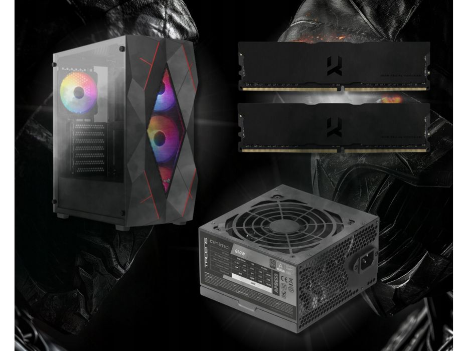 komputer gamingowy bsg raptorv24 ryzen5 32gb ddr4 1tbssd rtx5060 win11