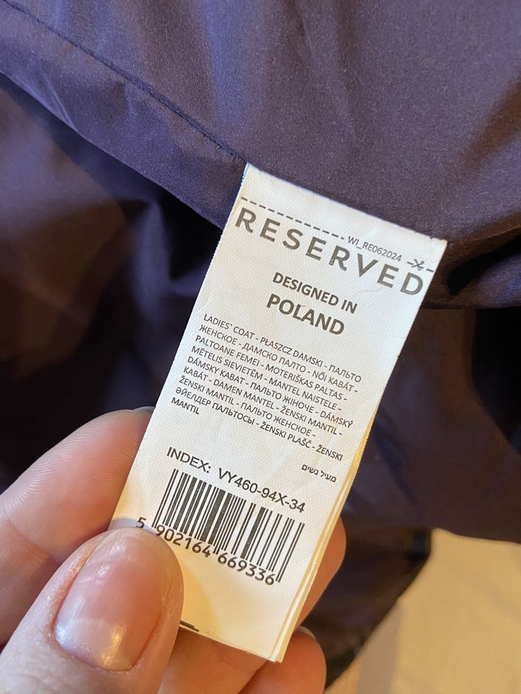 Płaszcz zimowy puchowy Reserved