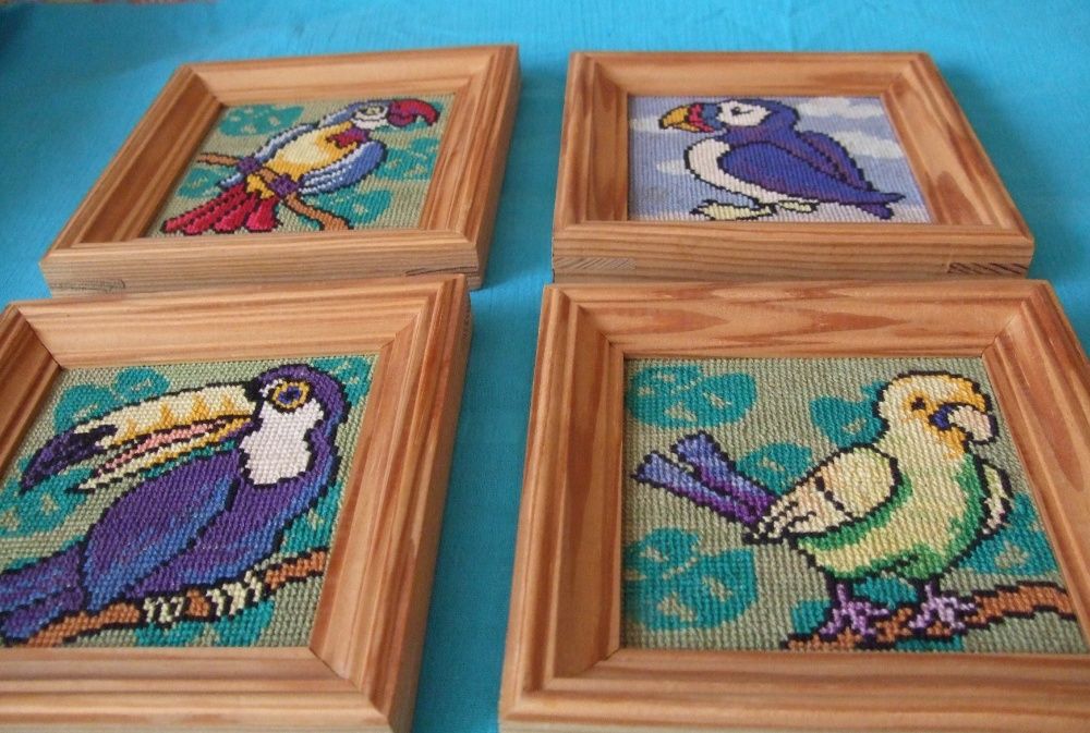 Вышитые картины Птицы