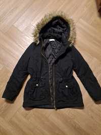 Kurtka parka 12-13 lat czarna h&m