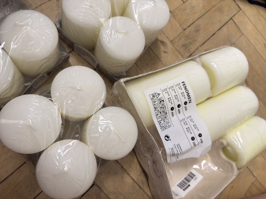 Свічки різних розмірів