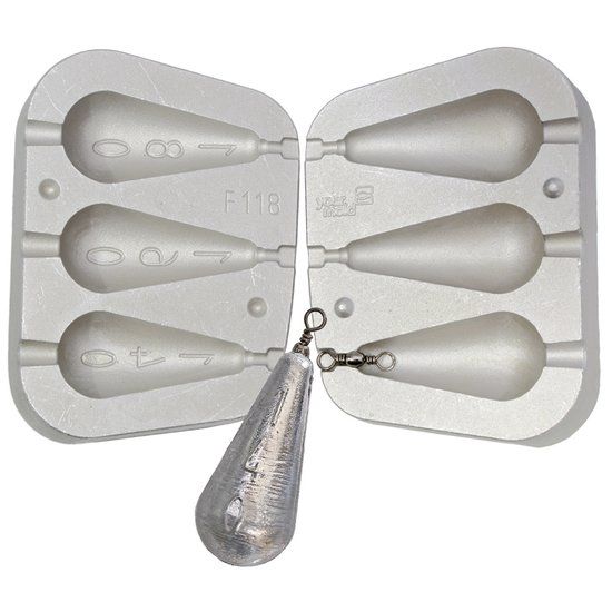 Moldes para chumbadas de pesca embarcada