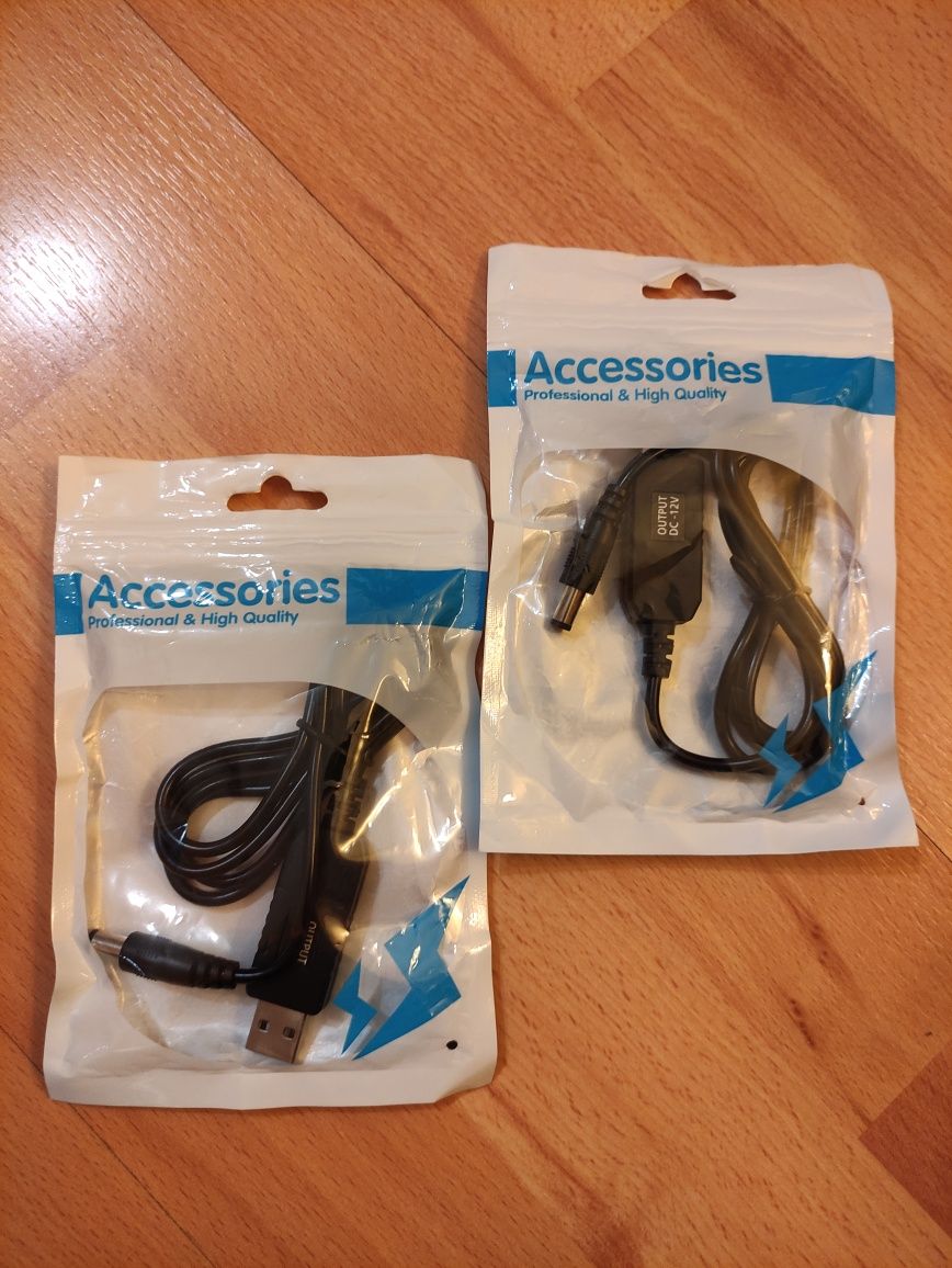 Універсальний кабель 12V / 9V живлення від USB до DC роутера