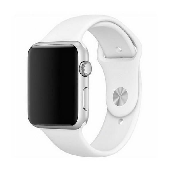 Mercury Pasek Silicon Apple Watch 42/44/ 45 Mm Biały/White