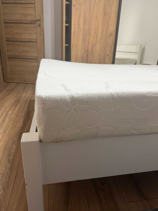 Łóżko dwuosobowe 140x200 AGATA z materacem - KOMPLET Z BODZIO Jak nowy
