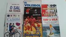 Livros sobre surf, Basketball, Ciclismo, voleibol etc