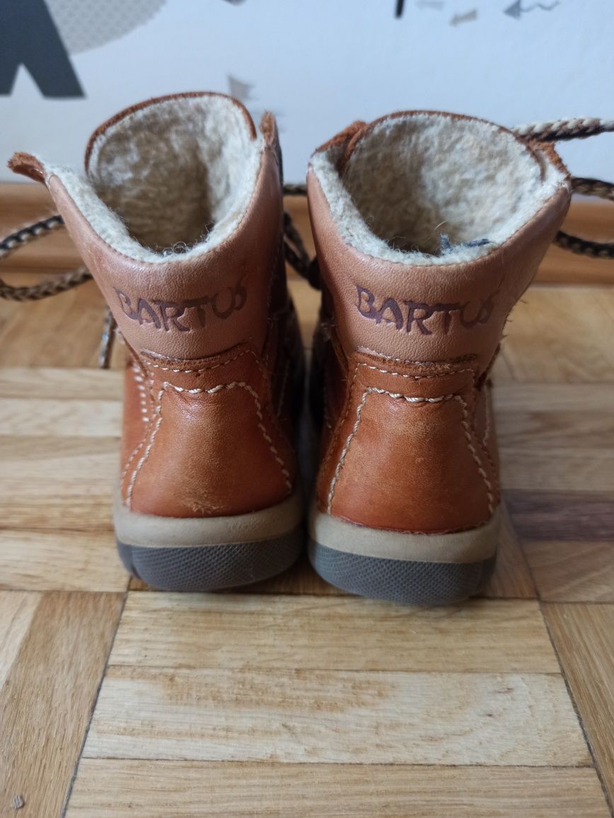 Buty zimowe trzewiki skórzane dziecięce Bartuś 21