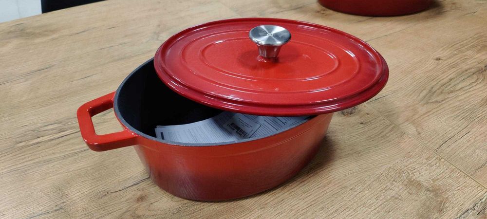 WYPRZEDAŻ EKSPOZYCJI - Garnek żeliwny, gęsiarka, 6,9 l - Hendi 626825