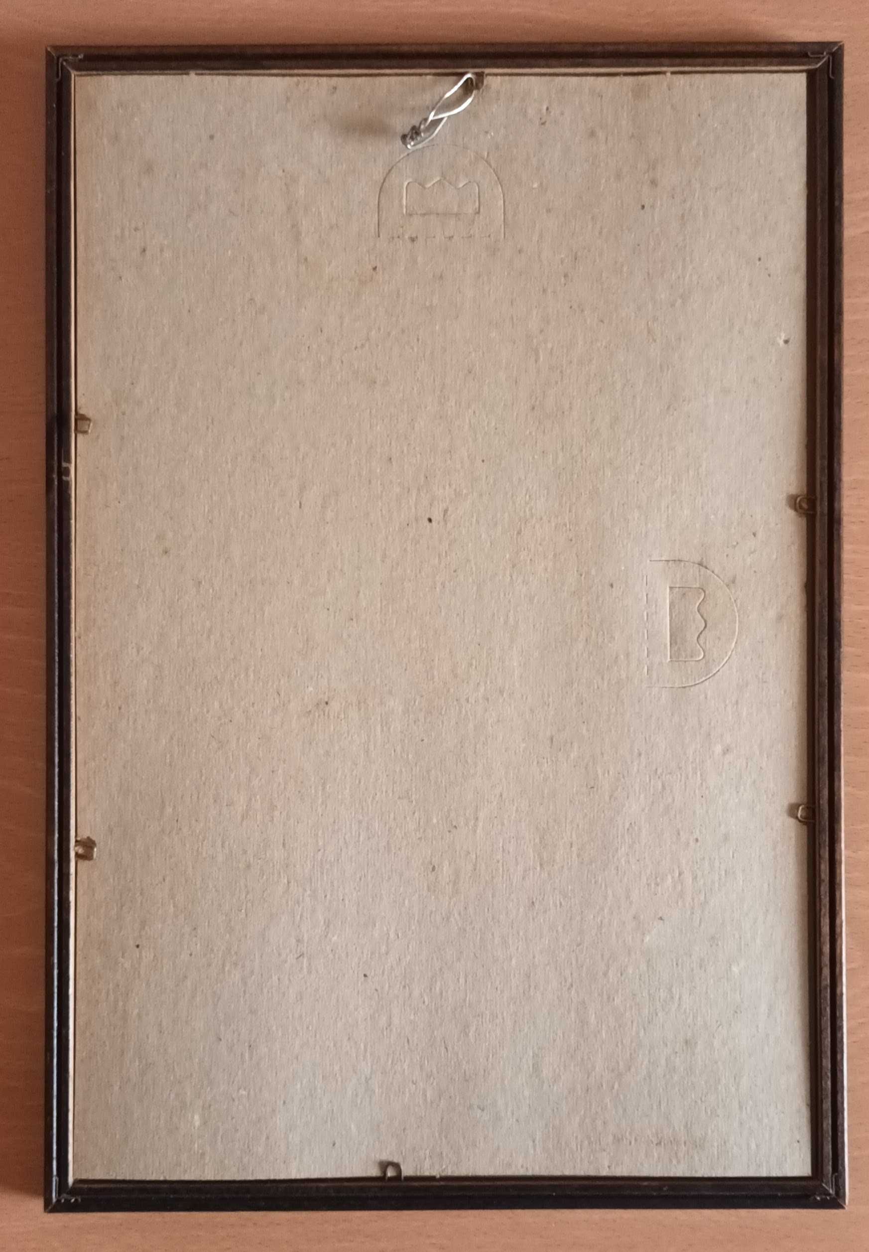 Espelho U2 antigo com moldura (32,3 cm x 22,2 cm)