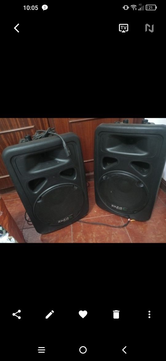 Par de colunas IBIZA Sound