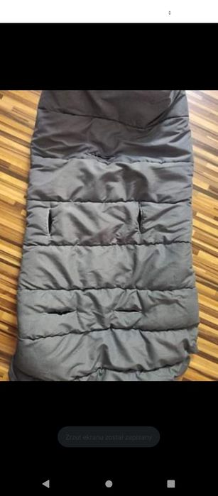 Granatowy Śpiwór do wózka c