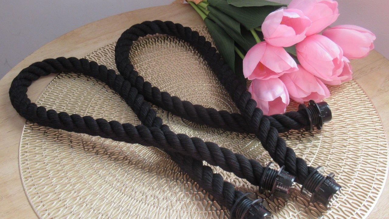 24h Zestaw lin do obag uchwyty czarne 75cm +naturalne 75cm Polskie
