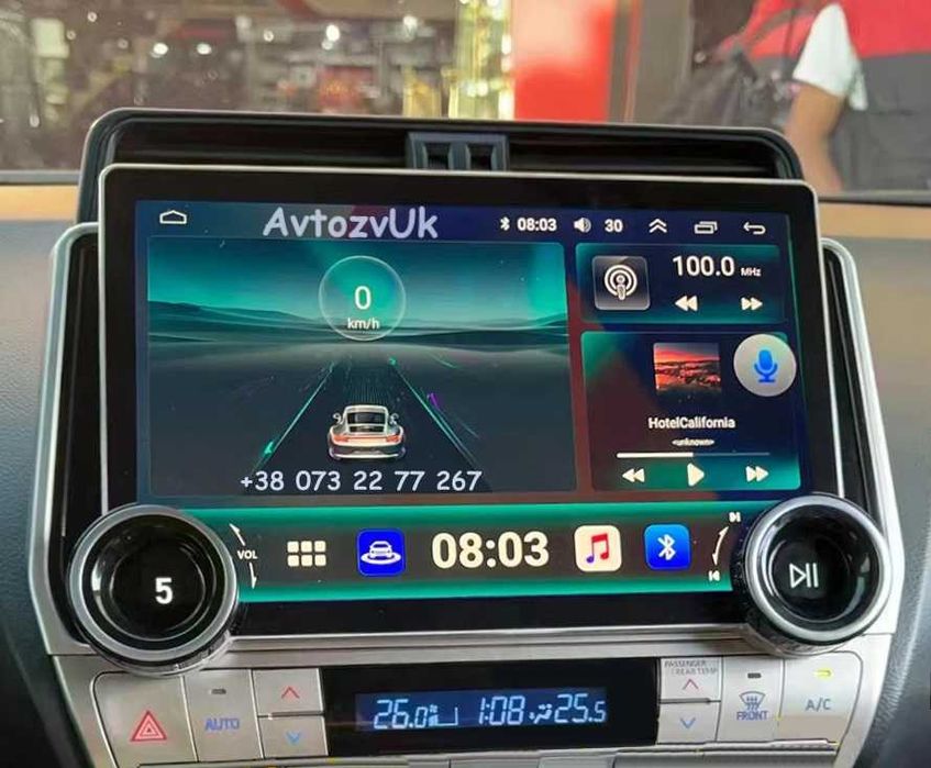 Android 14 PRADO 150 Toyota GPS 2 дин Тойота Прадо CarPlay Магнитола